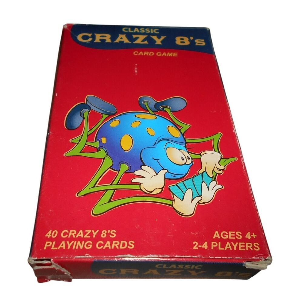 2005 Crazy 8's Jumbo Card Game Complete Insect Bug Theme Fundex #3210
